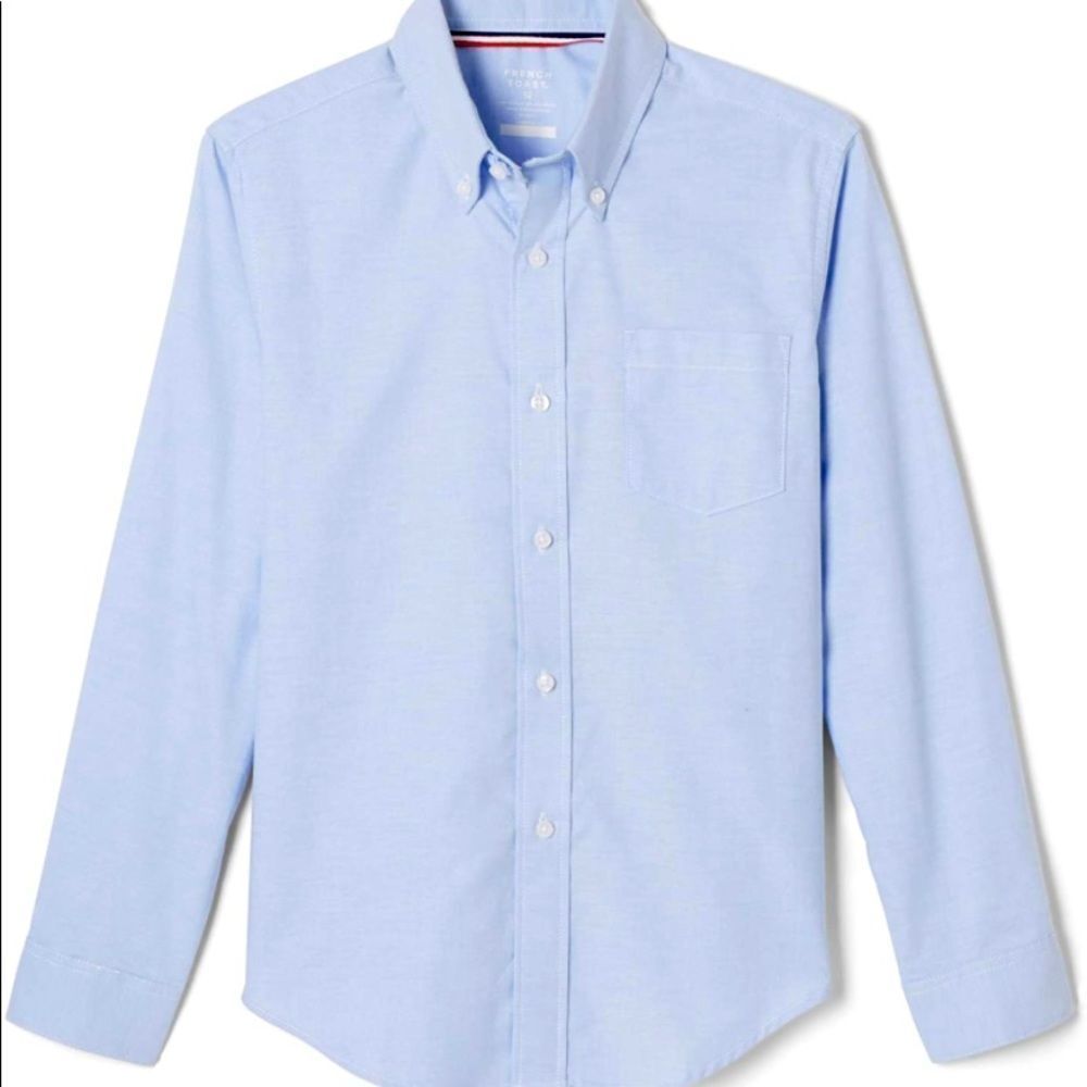 5 Piece French Toast Oxford Button Down Dress Shirts for School, Church, Etc.